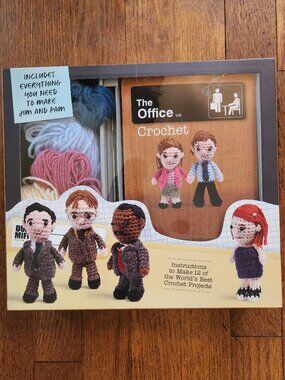 THE OFFICE Crochet Book And Kit 2021, Trade Paperback Kit New Sealed Jim Pam T1
